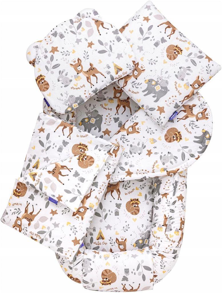 Jukki hnízdečko pro miminko 5dílná sada Comfort 100x55 cm s Obrázek produktu 