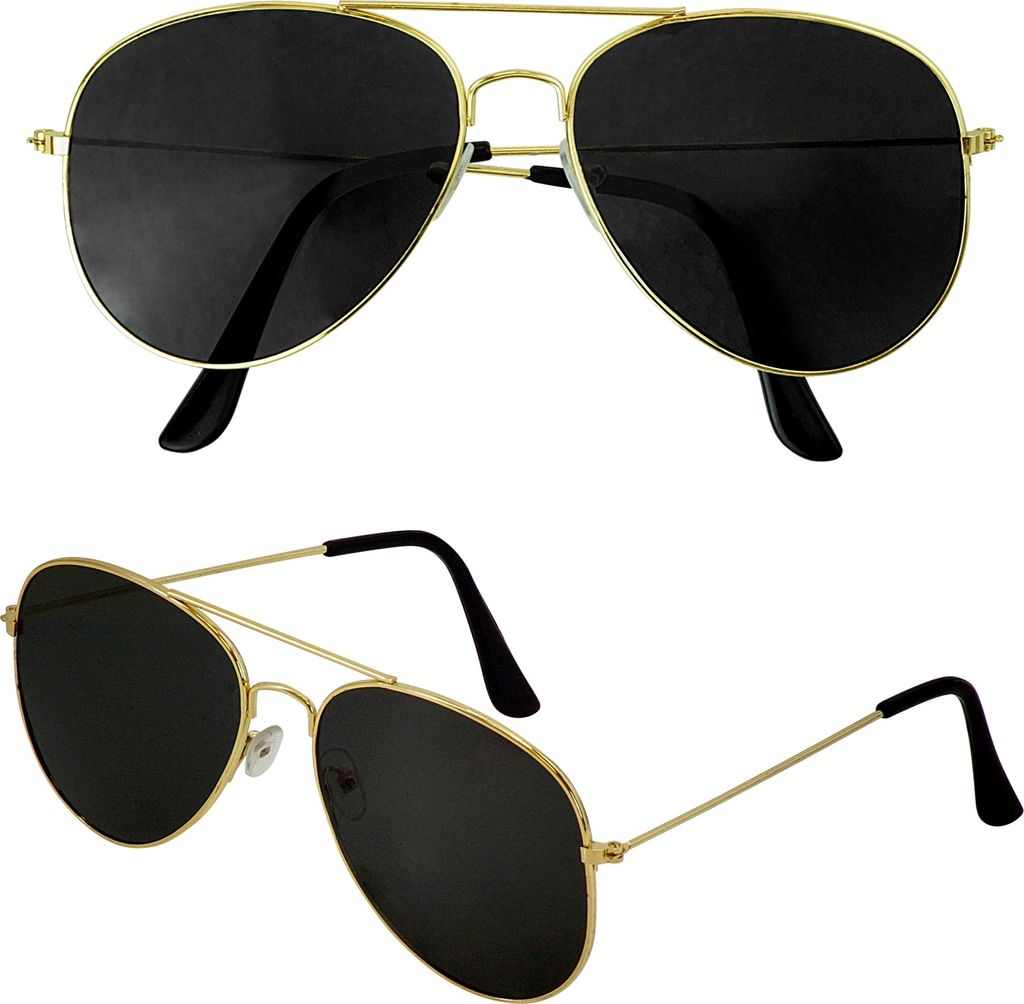 Pilotenbrille mit dunkeln Gläsern – Perfektes Accessoire Produktbild 