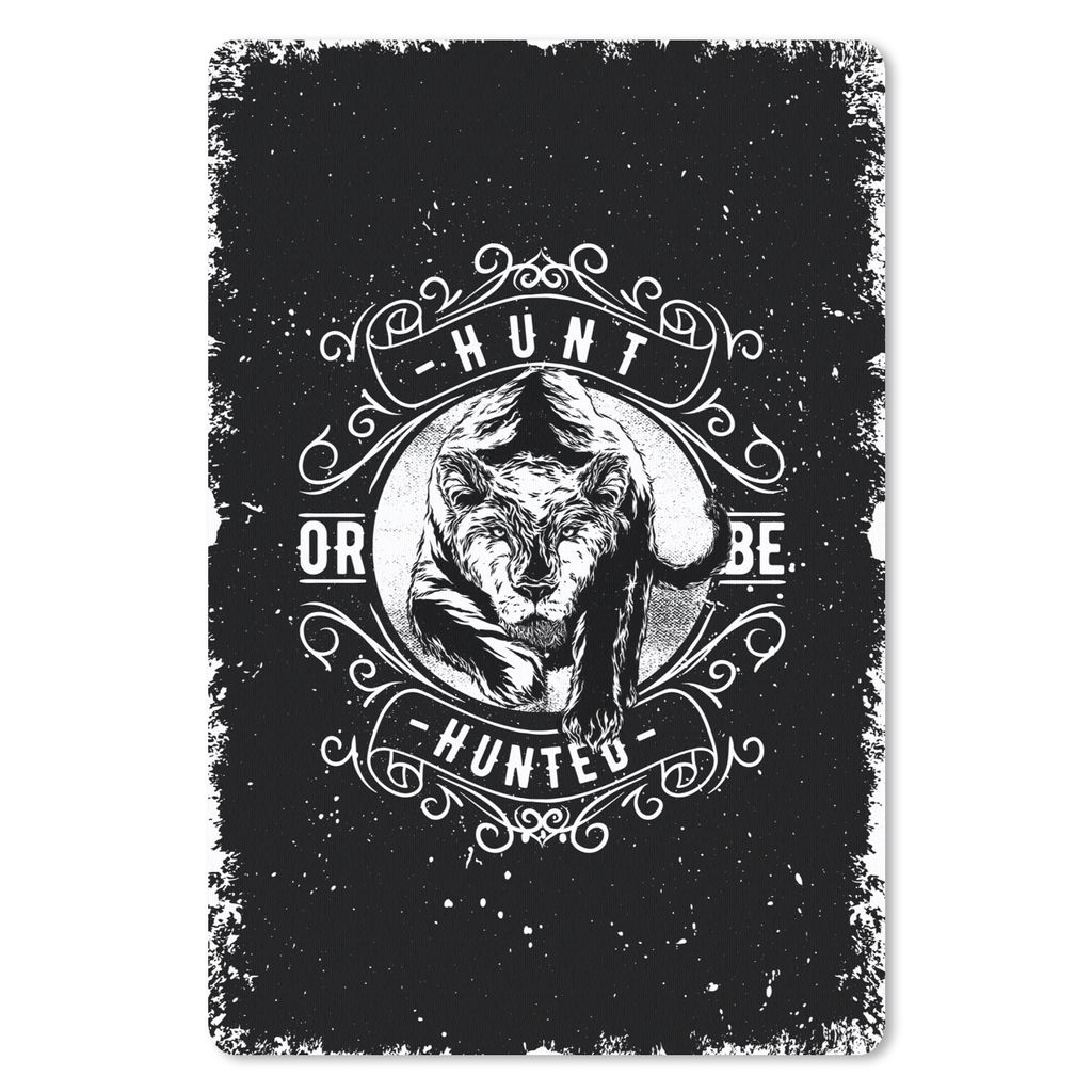 MuchoWow Mauspad Mousepad Jahrgang - Tiger - Design 40x60 cm - Mousepads - Maus Mat - Pad - Mausunterlage - Schreibtisch Accesoire