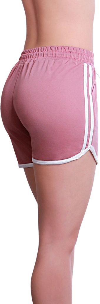 topschuhe24 2049 Damen Kurze Hose Sporthose, Farbe:Rosa, Größe:L/XL