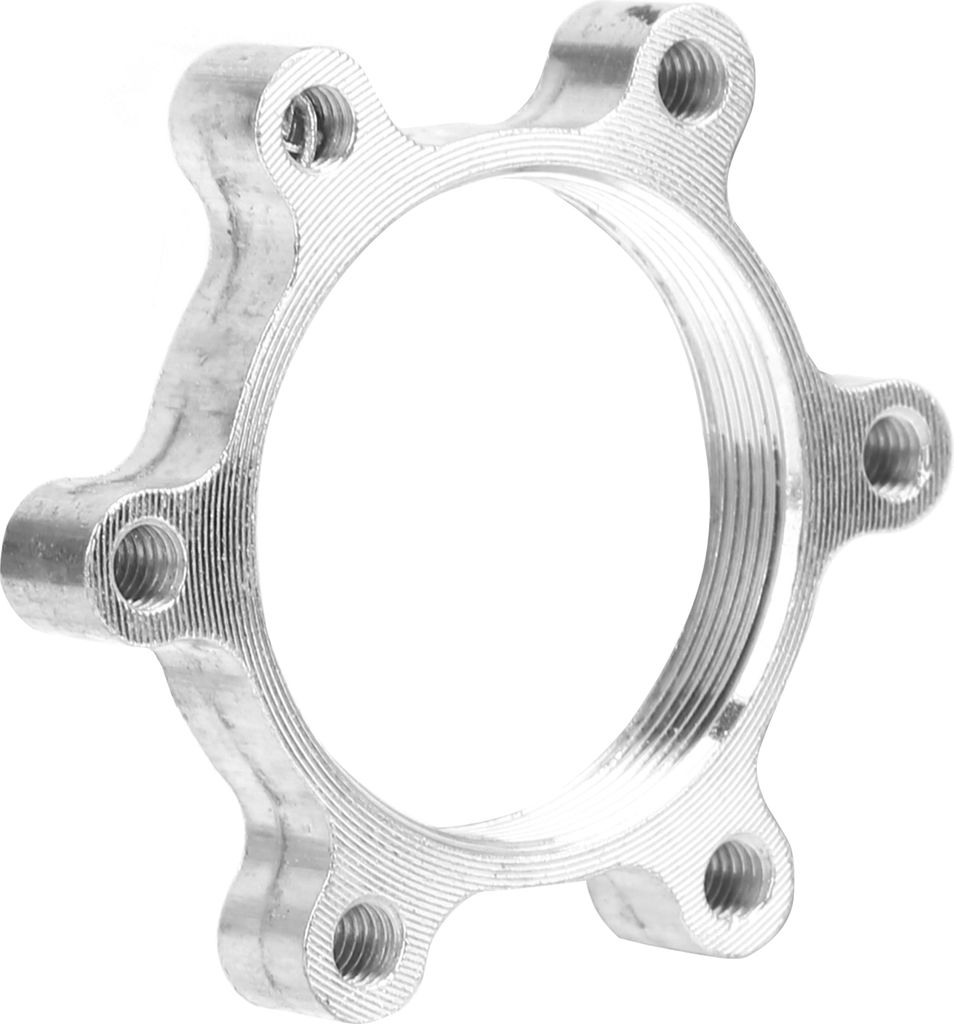 Fahrrad Scheibenbremsen Adapter 48mm, Aluminium 6-Loch Gewindeflansch Silber, Nabenadapter für Bremsscheiben Nachrüstung & Reparatur von Gewinden...