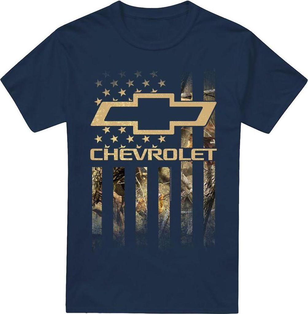 Chevrolet - T-Shirt für Herren/Damen Uni TV21955 (M) (Marine)