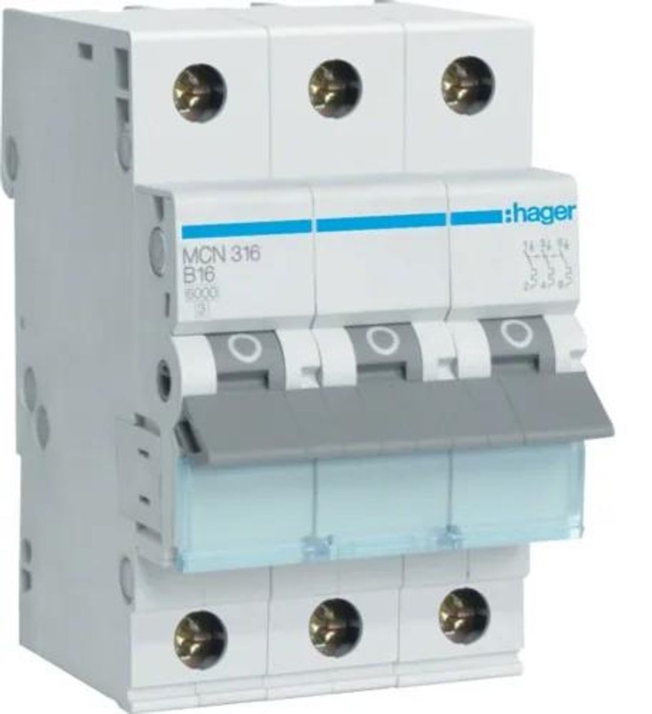 Hager MCN316E, 230 - 400 V Produktbild 