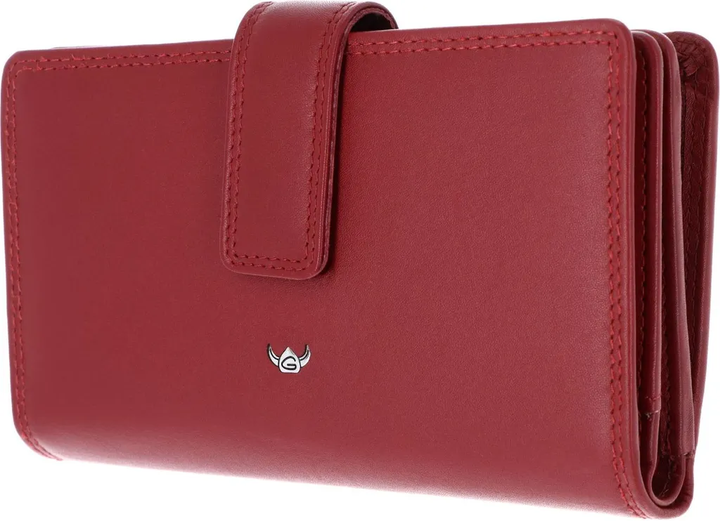 Golden Head Polo 2800 Portafoglio Donna Rosso Scuro RFID Pelle