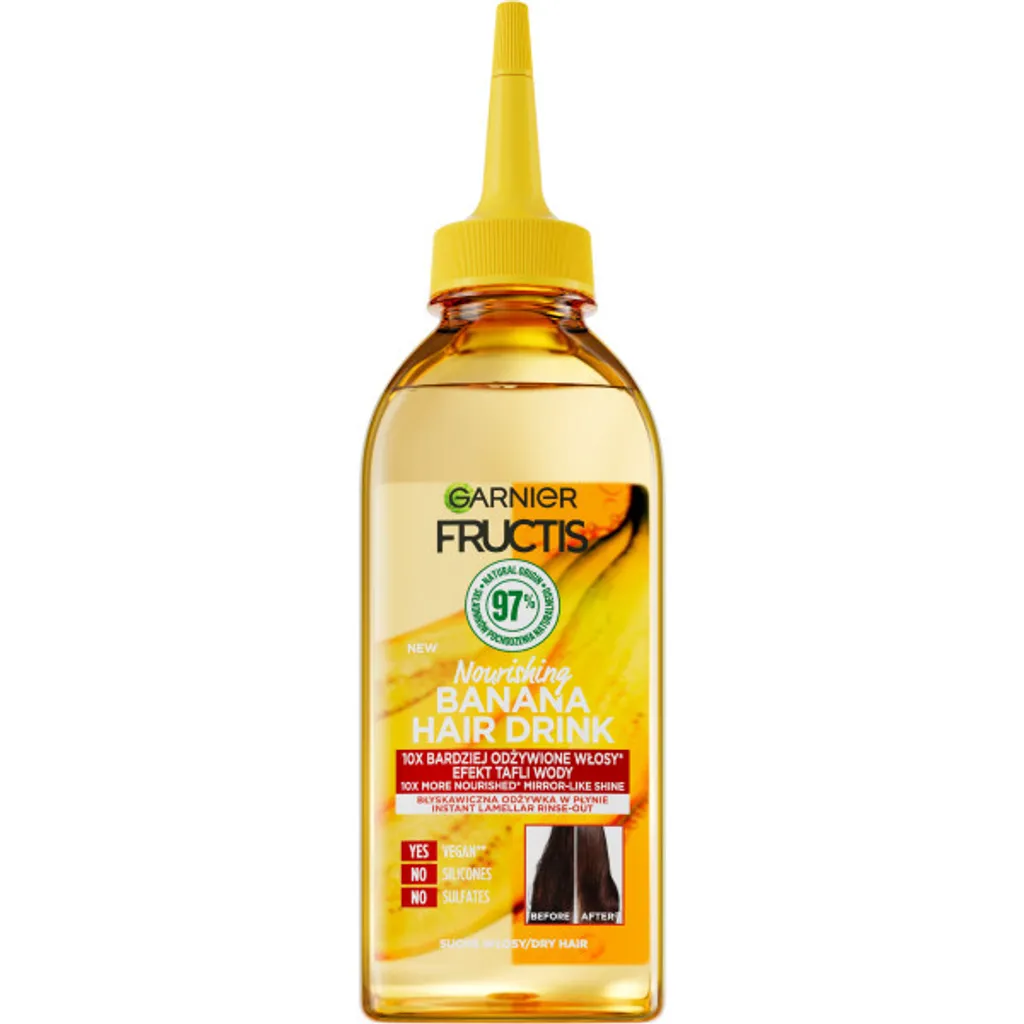 Soin Capillaire Liquide Hair Drink Banane Garnier pour Cheveux Secs