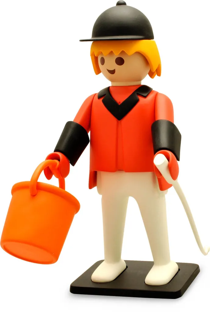 Décoration Vintage Figurine Cavalier PLAYMOBIL Plastoy 21 cm PPLM-264