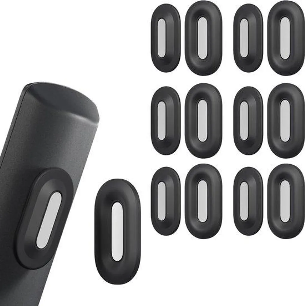 Support magnétique voiture et bureau pour smartphone noir lot de 6