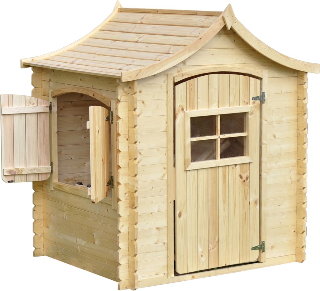 Timbela Kinderspielhaus aus Holz - Spielhaus im Freien für Produktbild 