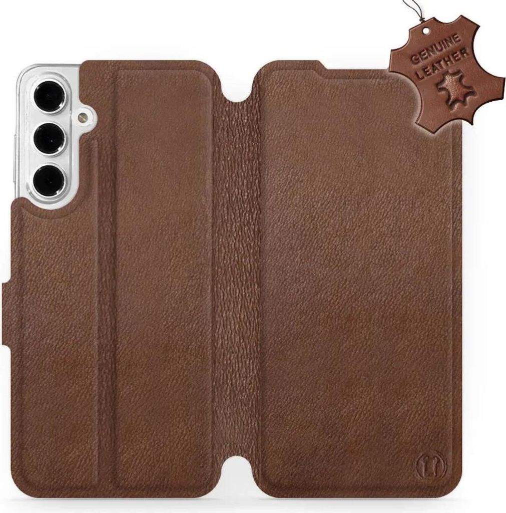 Echtleder Handyhülle für Galaxy A16 5G, Mobiwear Leather, Braun