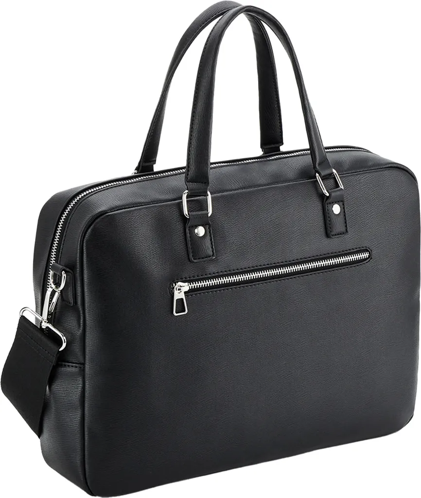 Serviette Porte-ordinateur Noir Tailored Luxe - Sac de Travail Ergonomique