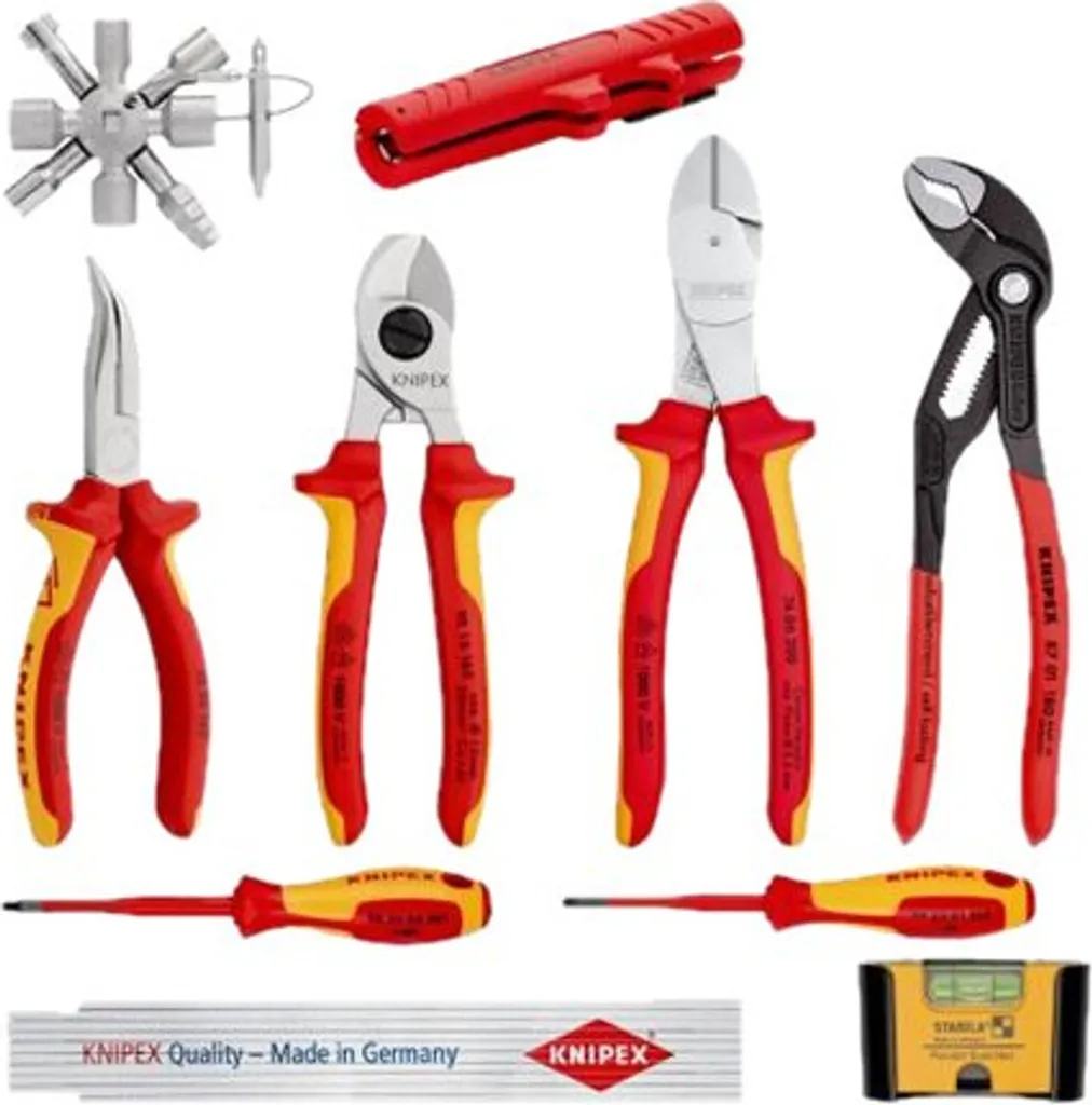 Set d'Outils d'Électricien KNIPEX Kit d'Extension 1 avec Pinces Isolées VDE