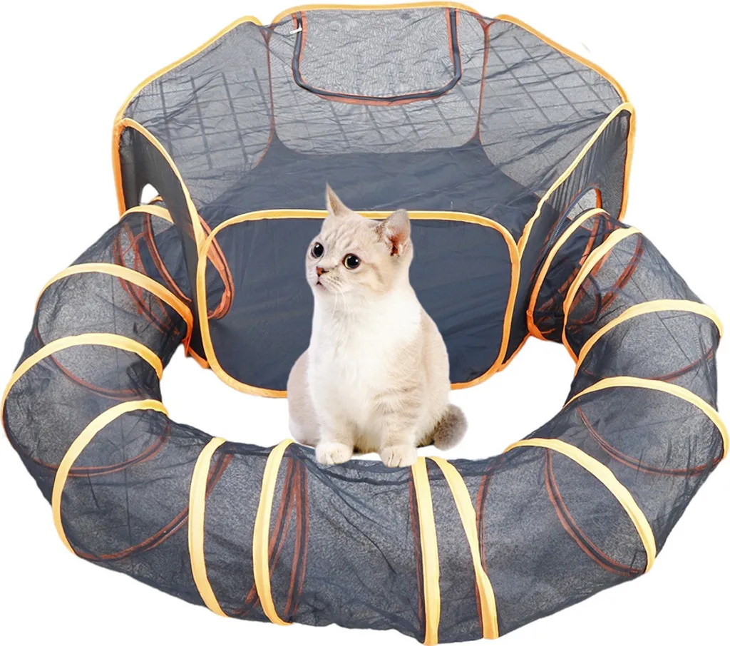 Offerta Set Tunnel per Animali - Gabbia Portatile Traspirante Gatti