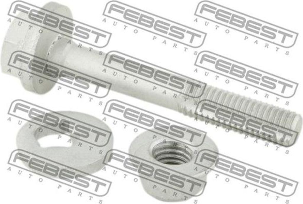 FEBEST 1929-006-KIT Sturzkorrekturschraube OE 31351095452 kompatibel mit 3er E30, 5er E39, 5er E60, 5er E61, 6er E63, 6er E64, 7er E38, 7er E65, Z8...