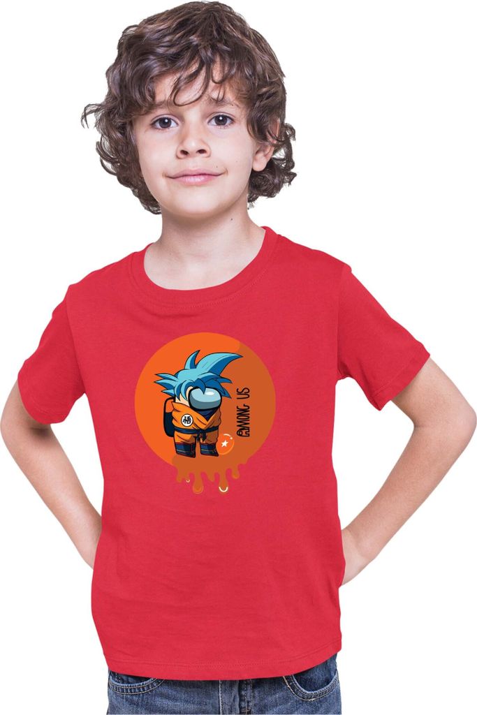 Kinder T-Shirt Dragon Anime Manga Ball Z Goku 30, 3-4 Jahr - 104 / Rot