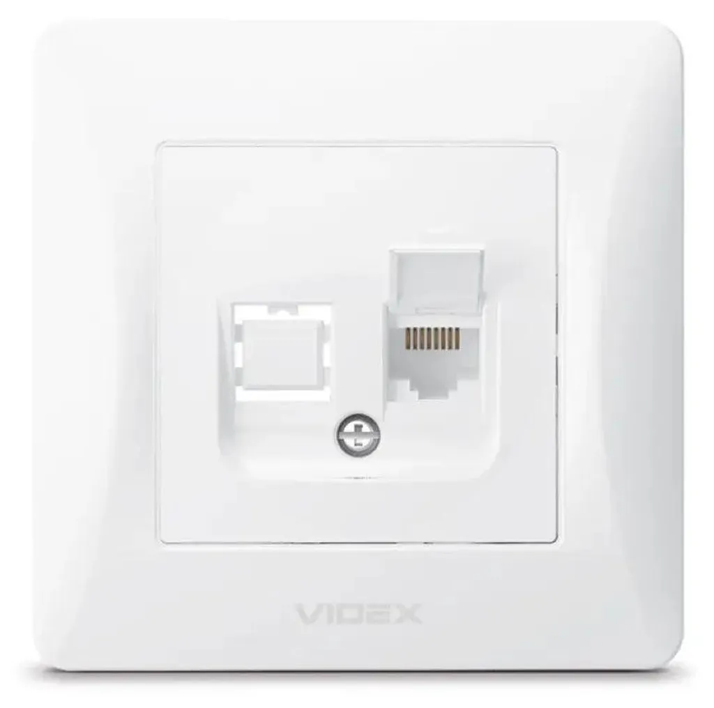 Videx Binera RJ45 prise informatique individuelle blanche encastrée