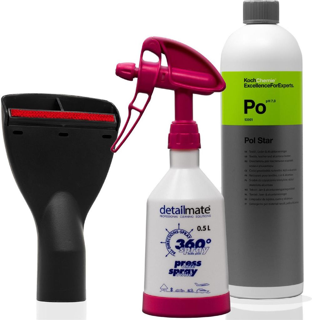Koch Chemie POL-Star 1L | Sprühflasche | Polsterdüse 10cm | Auto + Haushalt |