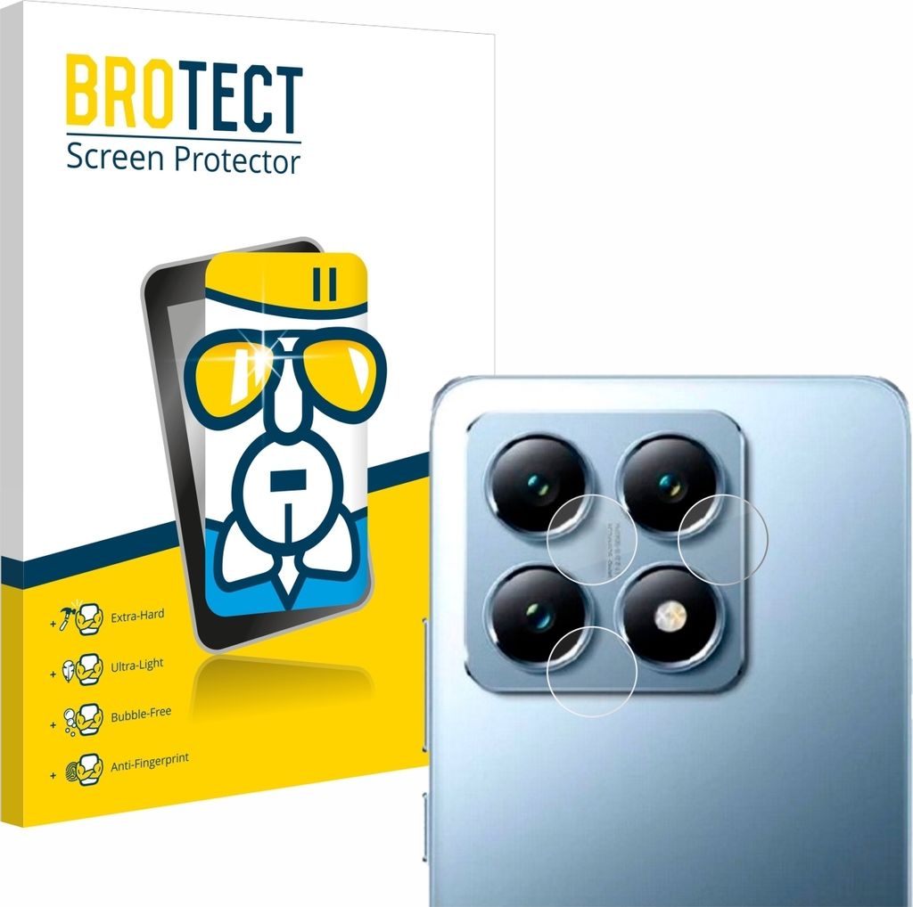 BROTECT Schutzglas für Xiaomi 14T Pro (NUR Kameraschutz) Schutzfolie Panzer Folie Glas Display Schutz klar