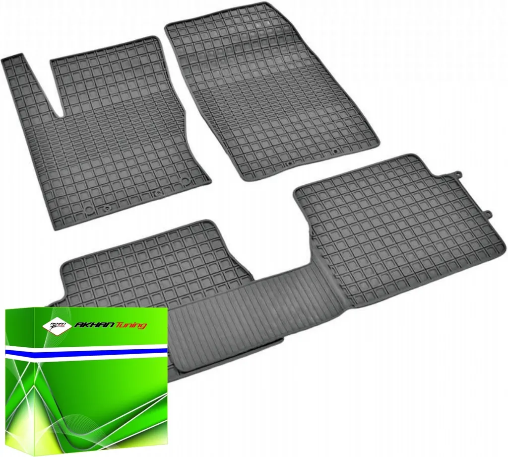 Tappetini Gomma Grigio Ford Transit Connect 2003-2015 DK0831 - Set