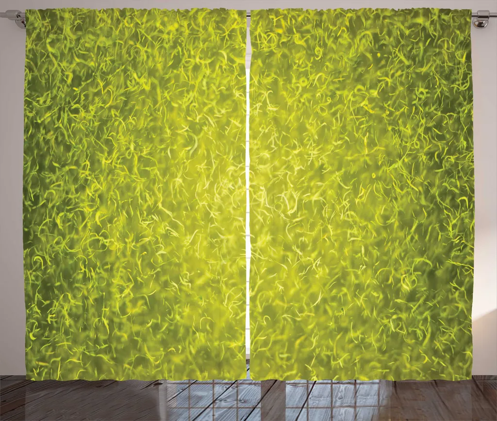 Rideau occultant partiel pour décoration rustique thème lac 280x225 cm