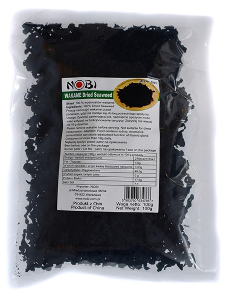 Algues Wakame séchées, 100 g - Asia Kitchen Image du produit 