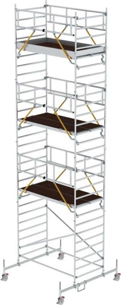 MUNK Rollgerüst SG mit Doppelplattform 1,35x2,45m Plattform 9,74m AH
