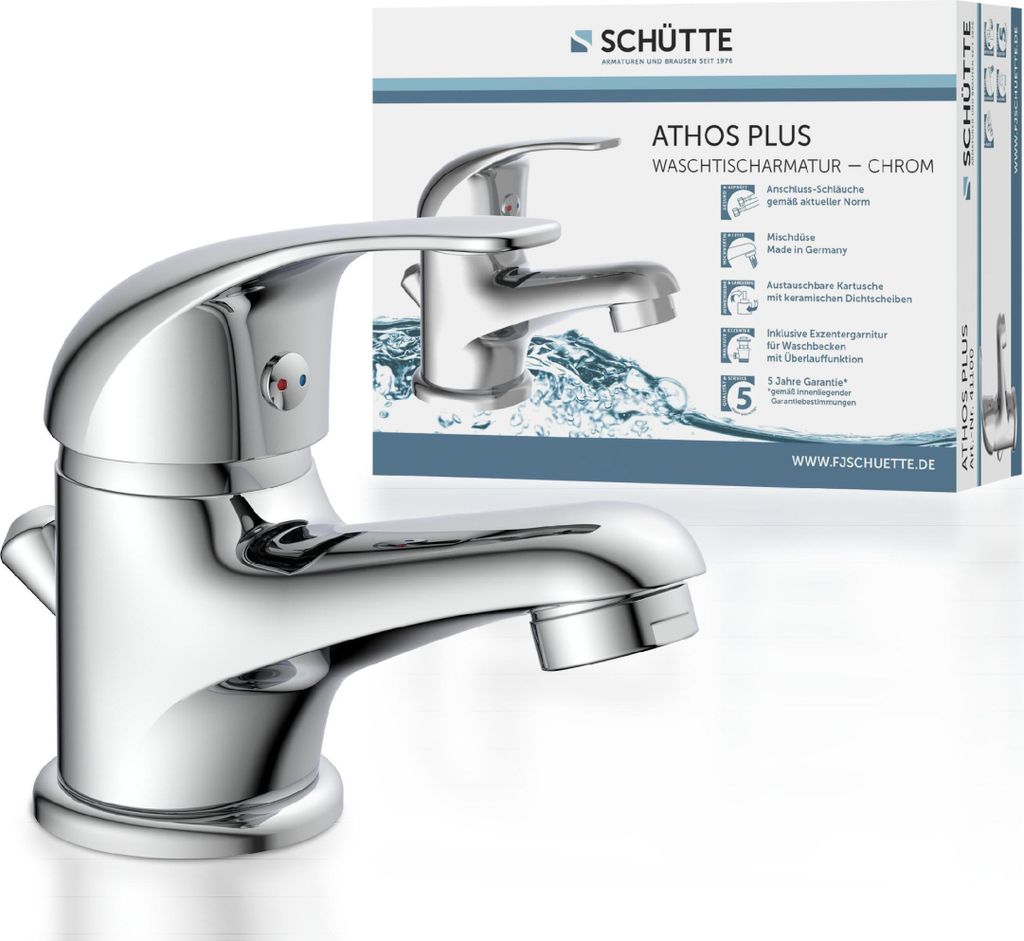 SCHÜTTE ATHOS PLUS, umyvadlová baterie s táhlem, vanová Obrázek produktu 