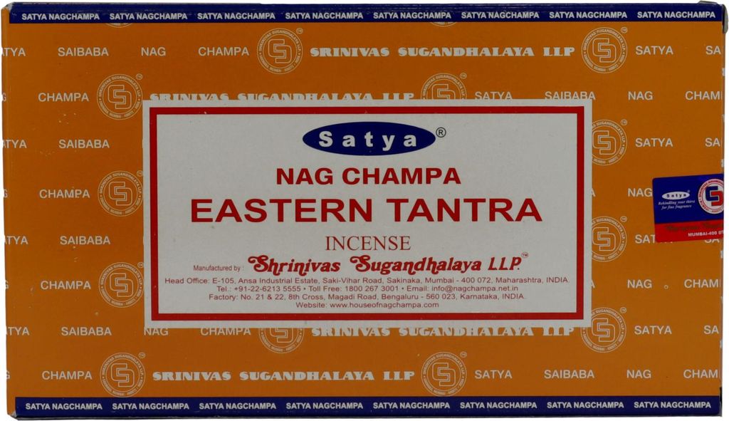 Satya Räucherstäbchen Nag Champa Eastern Tantra 12x15g Produktbild 