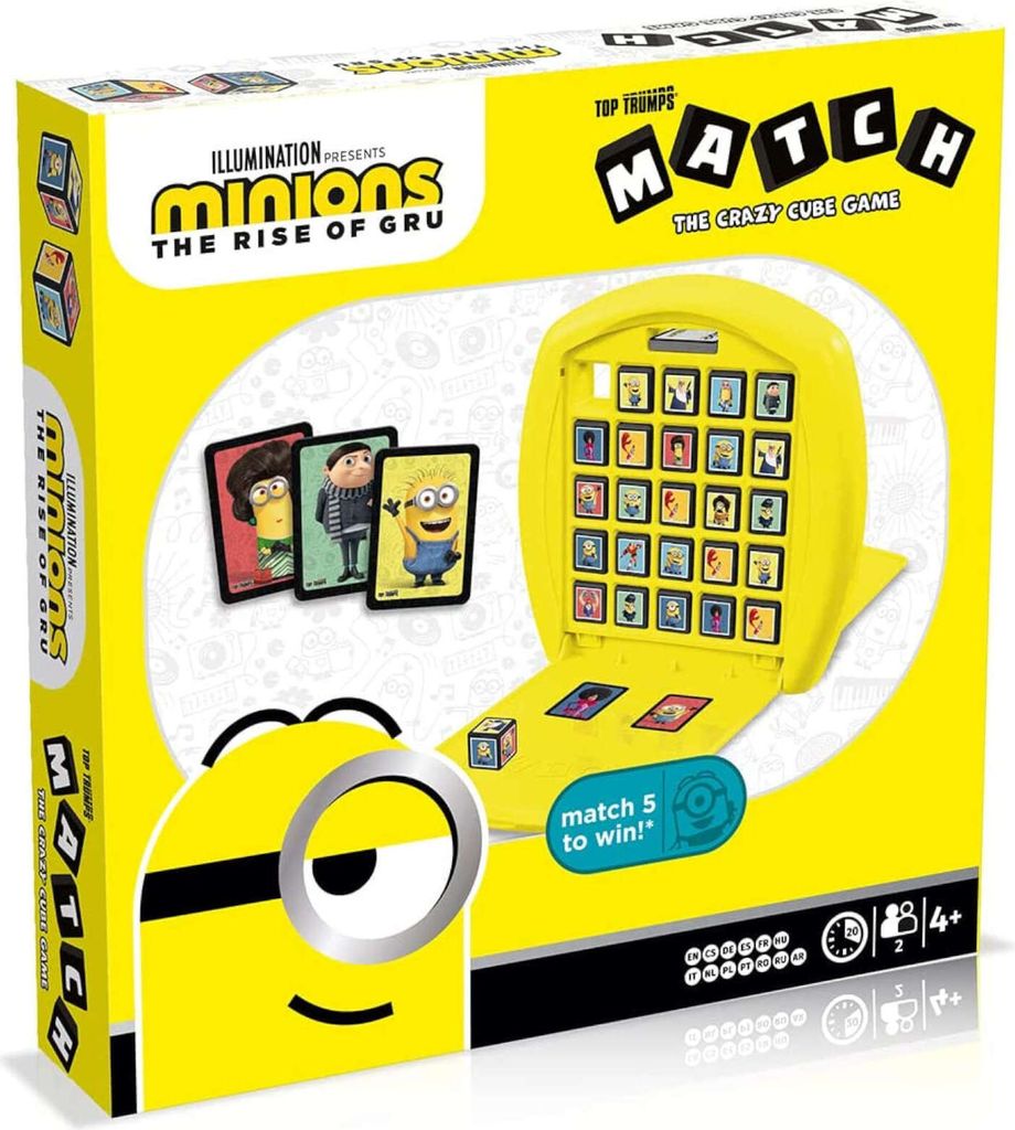 Minions The Rise Of Gru Top Trumps MatchThe Crazy Cube Game Würfel Spiel