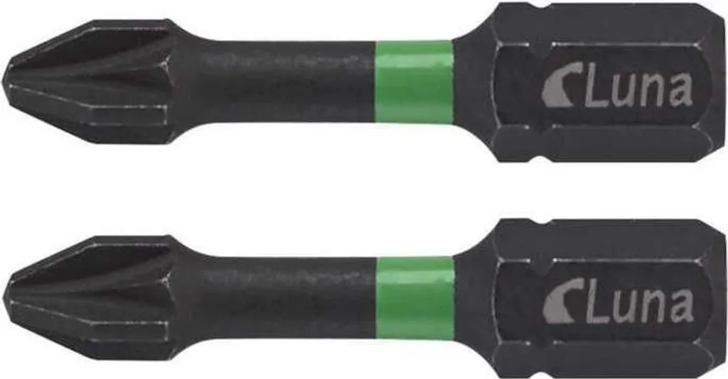 Set 2 Punte Luna PZ2 IMPACT 32mm | Inserti Torsione per Professionisti
