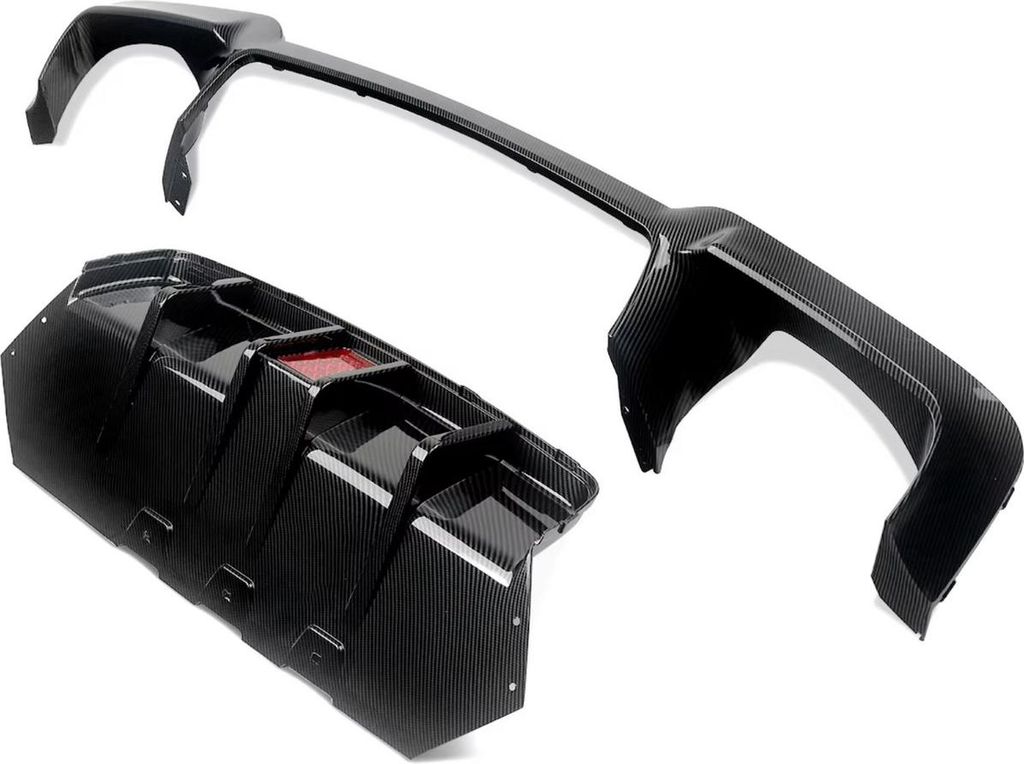 Heckstoßstange – Diffuser Lip Carbon-Look – Für BMW E92/E93 335i M Sport (2007-2013) – Auto Zubehör
