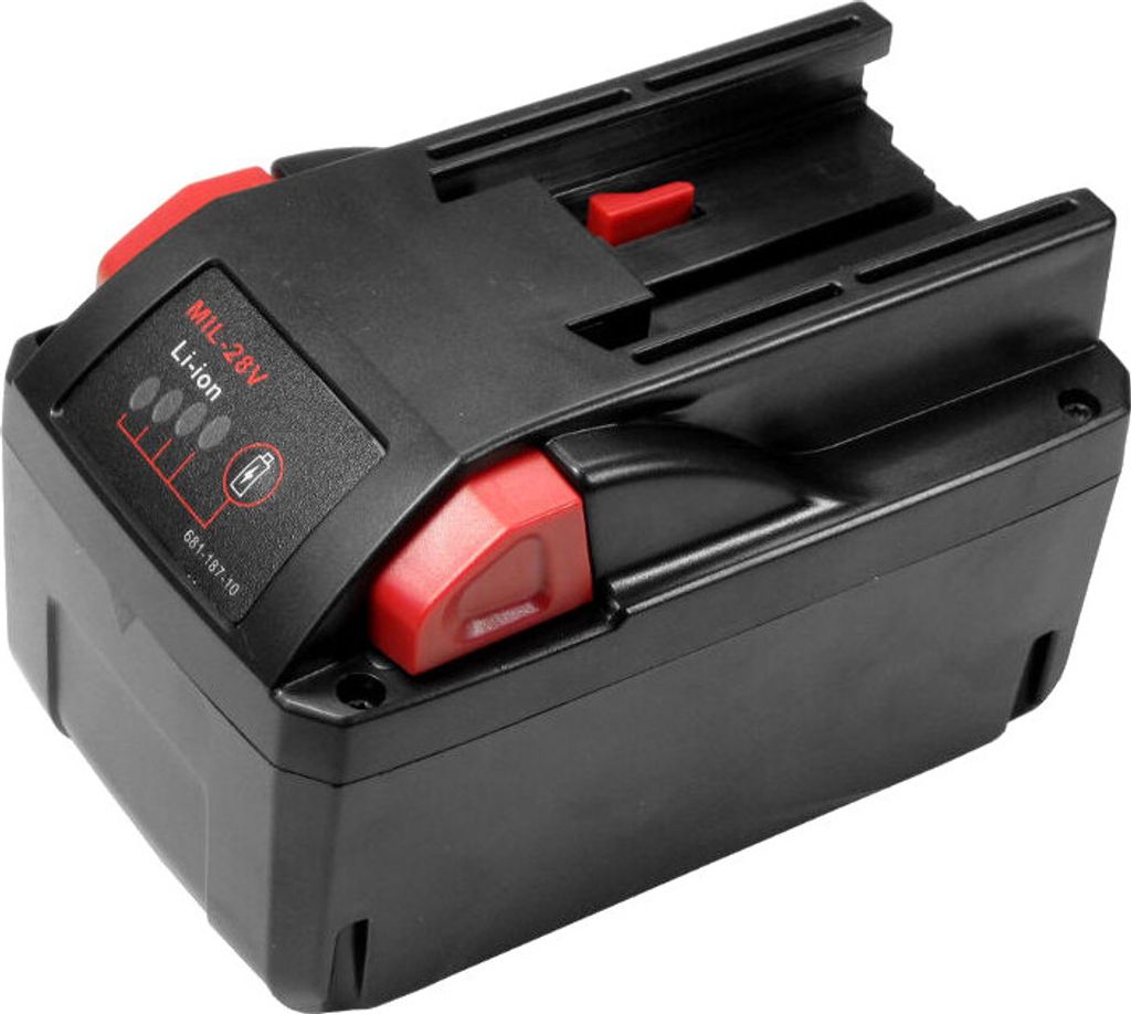 Trade-Shop Li-Ion Werkzeug-Akku 28V 5000mAh für AEG Milwaukee HD28 H, HD28 HX, V28 H, V28 HX Bohrhammer, V28 BS Bandsäge, HD28 JSB Stichsäge