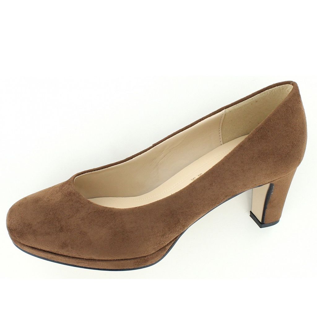 Gabor Damen Pumps, Trotteur bequem braun Gr. 71/2