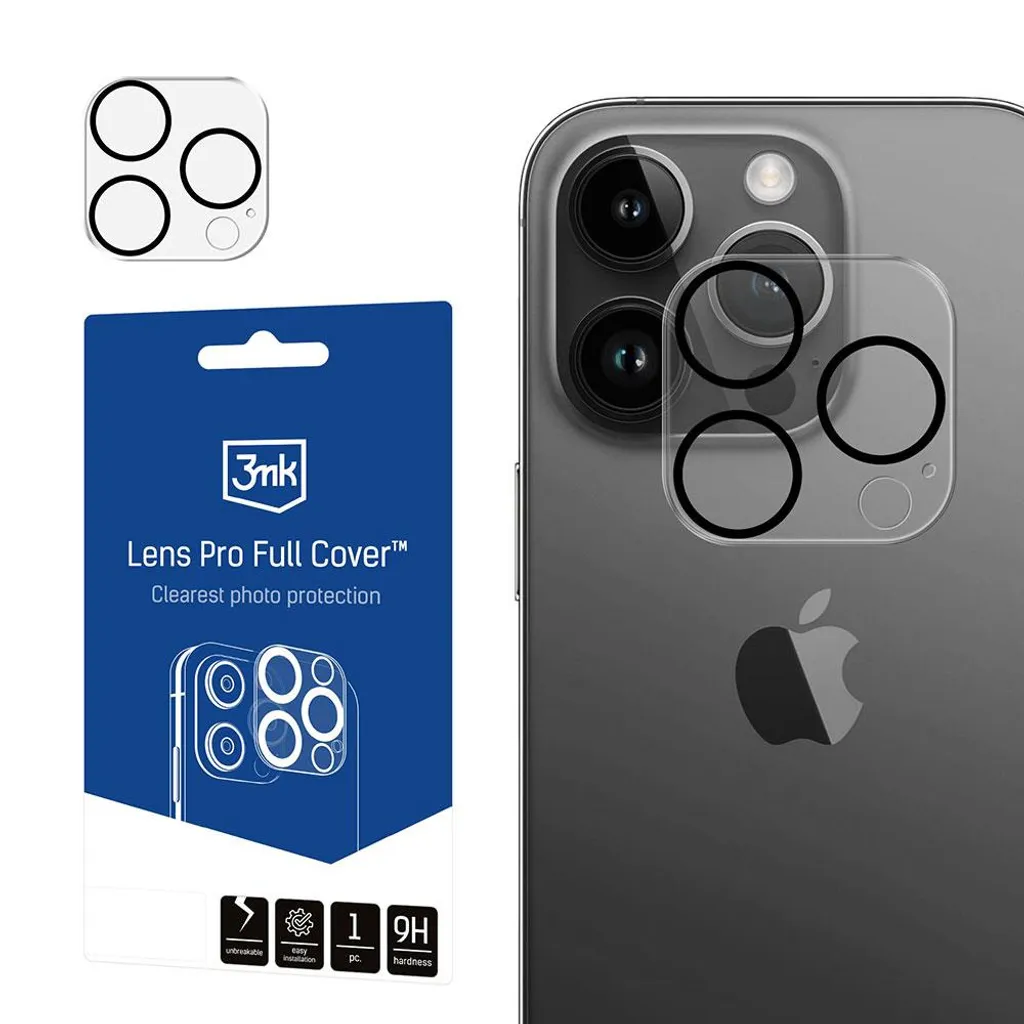 Protezione Obiettivo 3mk Lens Pro iPhone 13 Pro Max | Vetro Zaffiro 9H