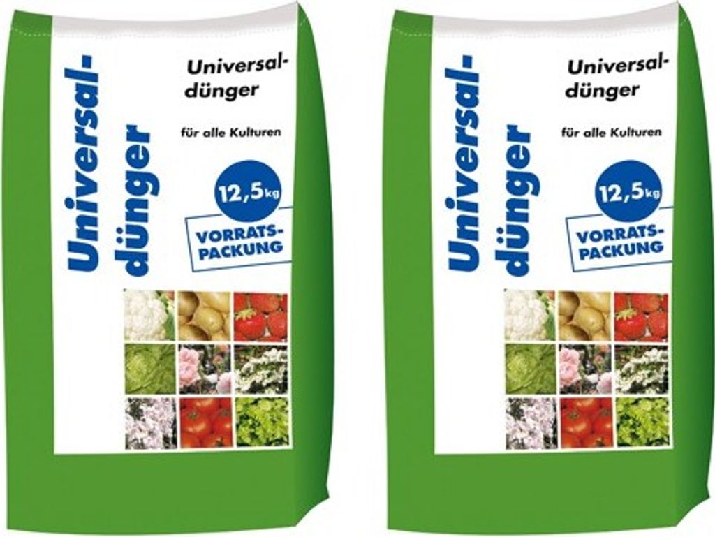 25kg Universaldünger NPK 8-4-5 Gartendünger Volldünger Blumen Obst (2x12,5kg)