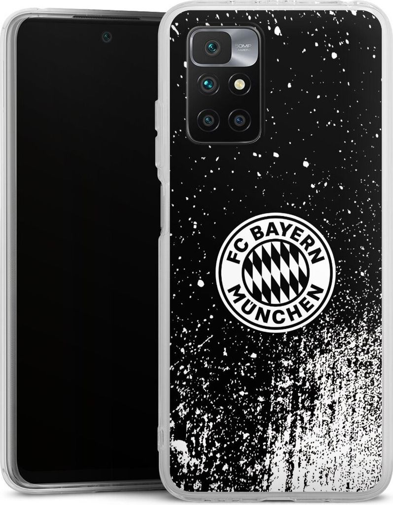DeinDesign Handyhülle für Xiaomi Redmi 10 Silikon Hülle Case Smartphone Schutzhülle FC Bayern München FCB Offizielles Lizenzprodukt