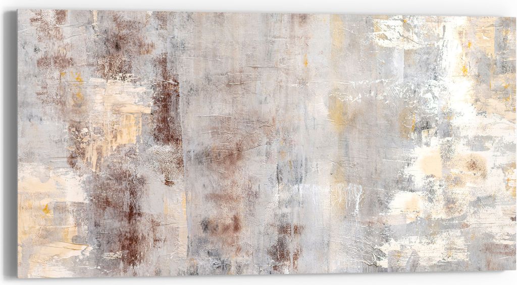 DEQORI Glasbild Echtglas 60x30 cm 'Verwitterte Eleganz' Wandbild Bild modern Deko