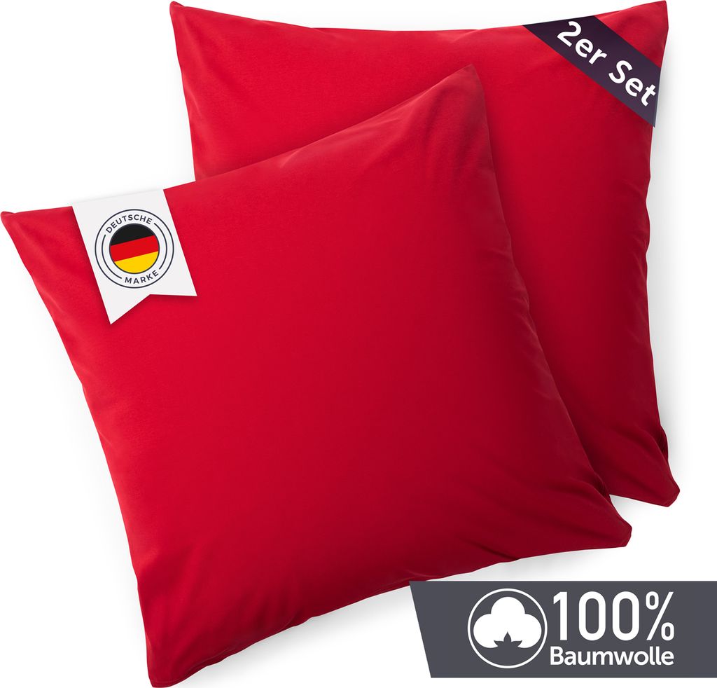 Blumtal Kissenbezug 50x50 cm (2er Set Kissenbezüge)