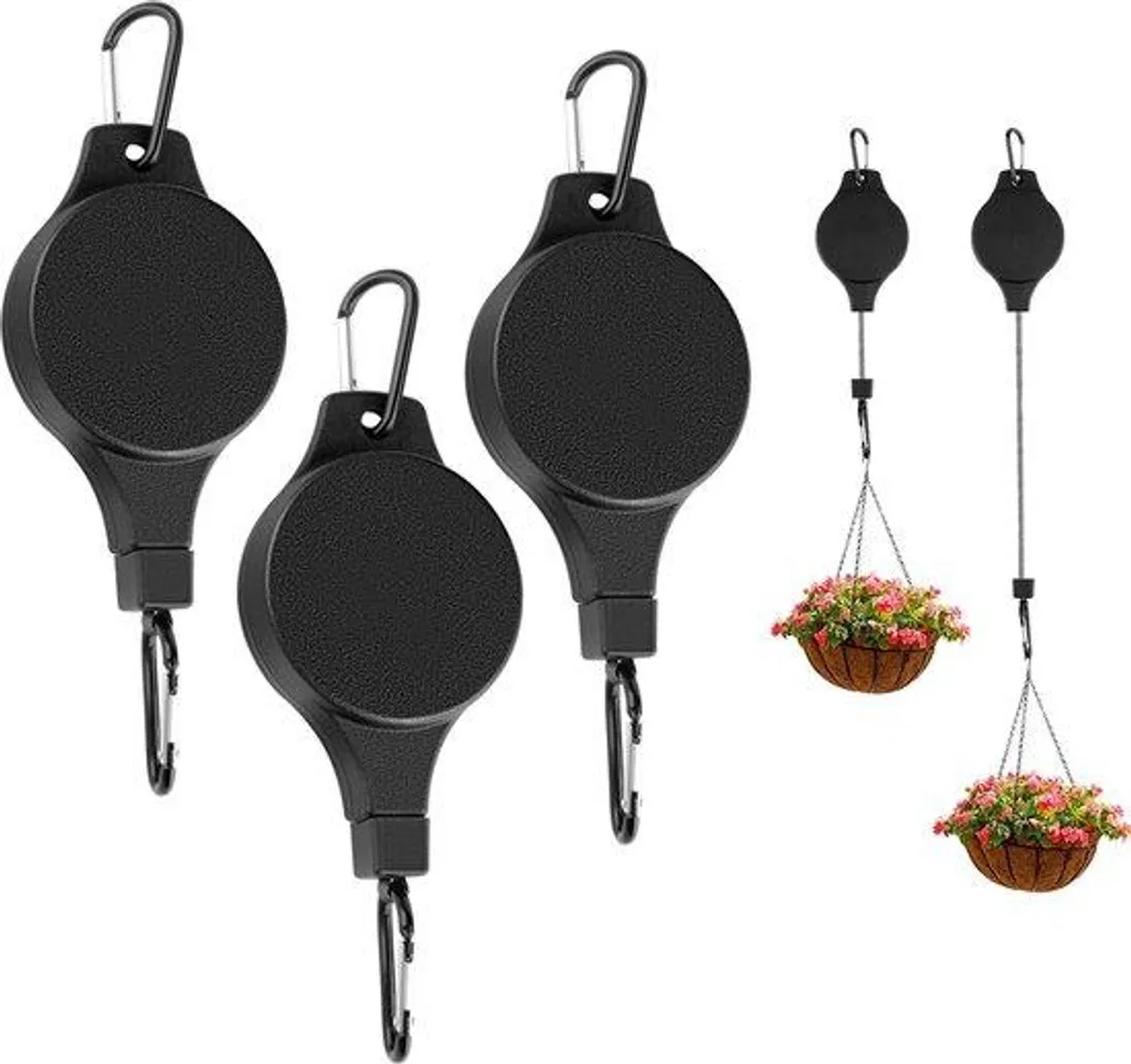 Support de suspension réglable pour plante et mangeoire oiseau - 3 pcs