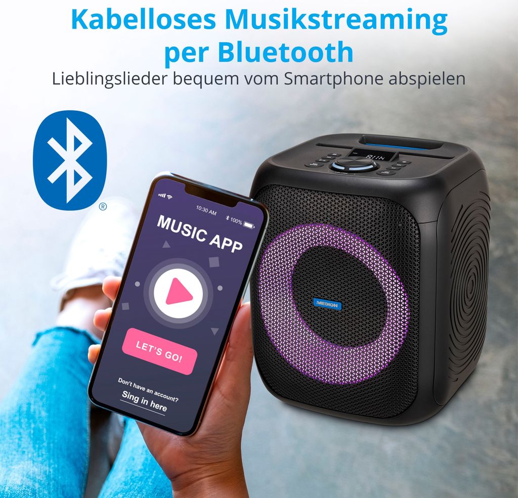 MEDION S61991 Partylautsprecher mit Bluetooth Produktbild 5