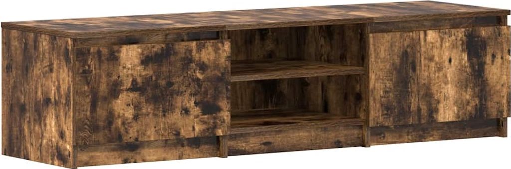 vidaXL TV-Schrank Räuchereiche 140x40x35,5 cm Holzwerkstoff