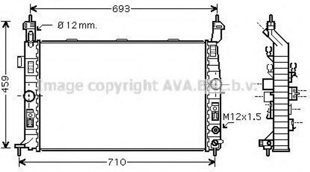 PRASCO OLA2431 Kühler Wasserkühler Motorkühler für OPEL Meriva A (X03) für VAUXHALL Meriva Mk I (A) (X03)