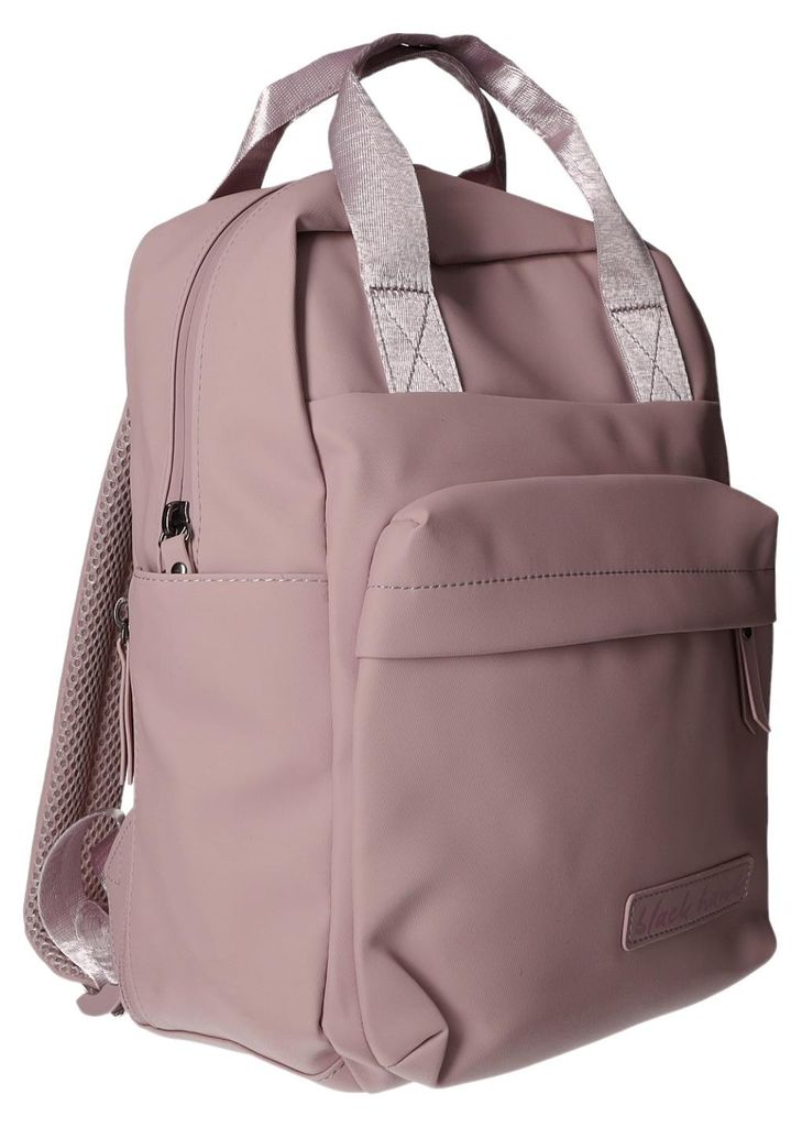 Rucksack BKR-502 aus glattem Kunstleder Antikrosa 26x29x10 Produktbild 