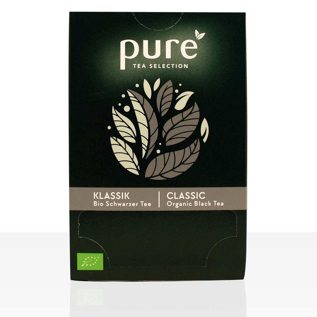 pure 509957 pure Klassik Schwarzer TeeTee 25 Portionen Immagine del prodotto 