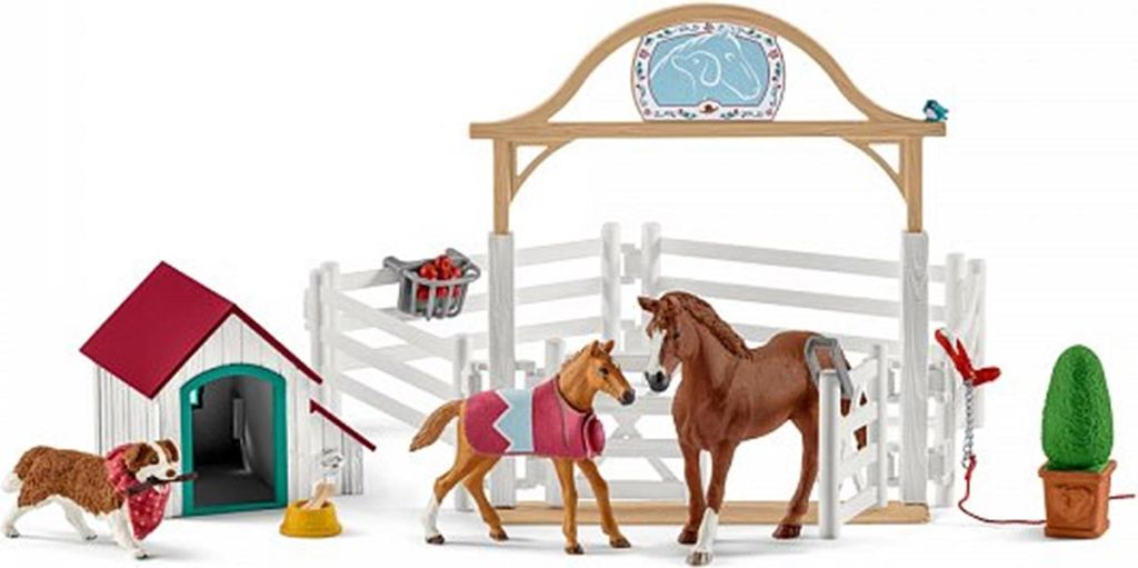 schleich Horse Club 42458 Konie gościnne Hannah z suczką Zdjęcie produktu 