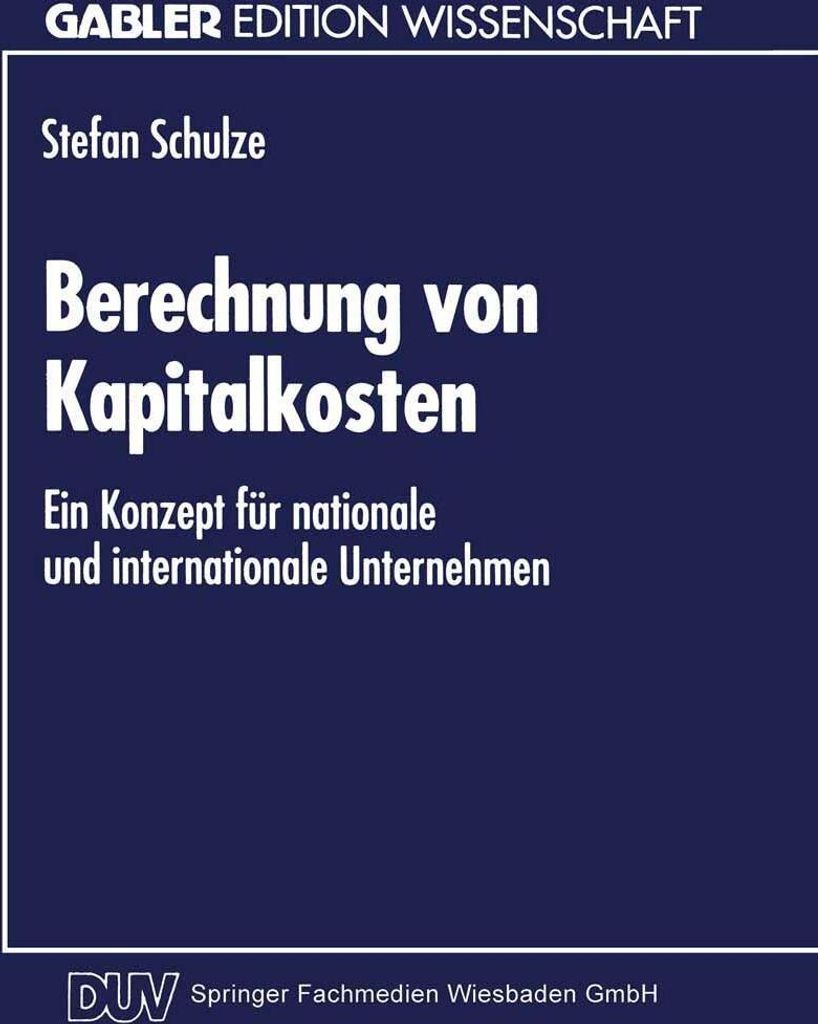 Berechnung von Kapitalkosten