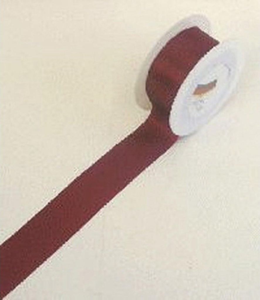 Goldina 8172040260025 Doppelsatinband - 40 mm x 25 m, weinrot