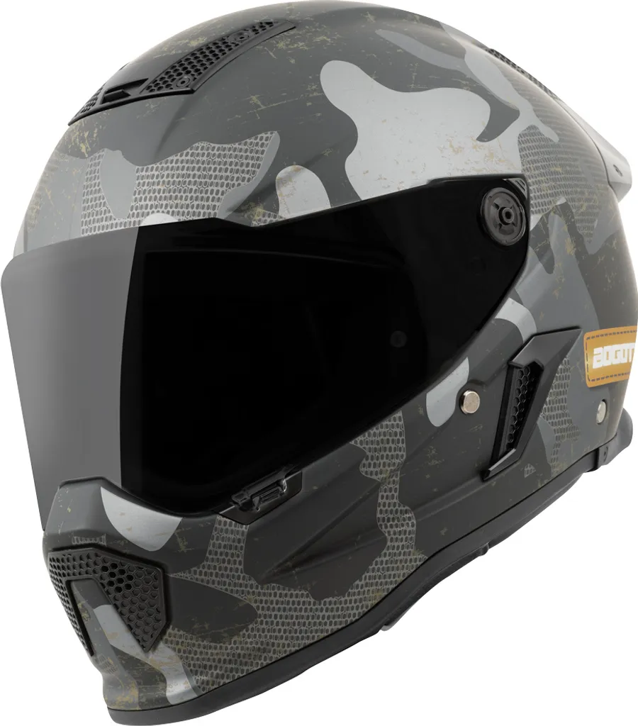 Casque Bogotto Rapto Camo Noir Mat Grau XL - Casque Intégral de Moto