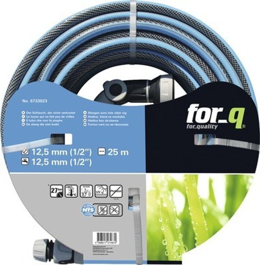Schlauchset for_q Komfort 25 m 1/2 mit Brause"
