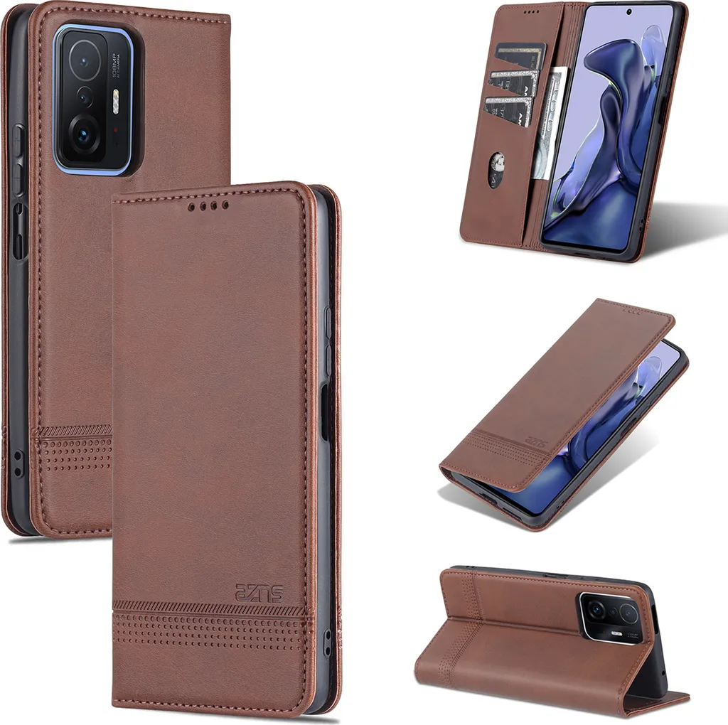 Custodia Xiaomi 11T Pro 5G Pelle | Protezione Magnetica Anti-Shock