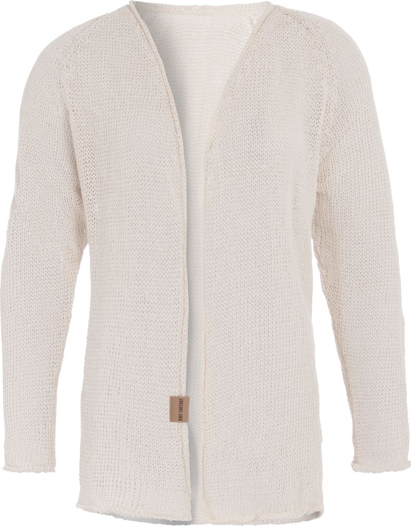 Knit Factory Jasmin Kurze Strickjacke - Beige - 40/42